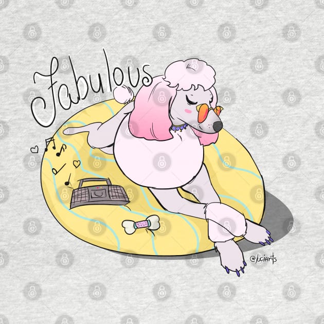 Fabulous Poodle by @akaluciarts